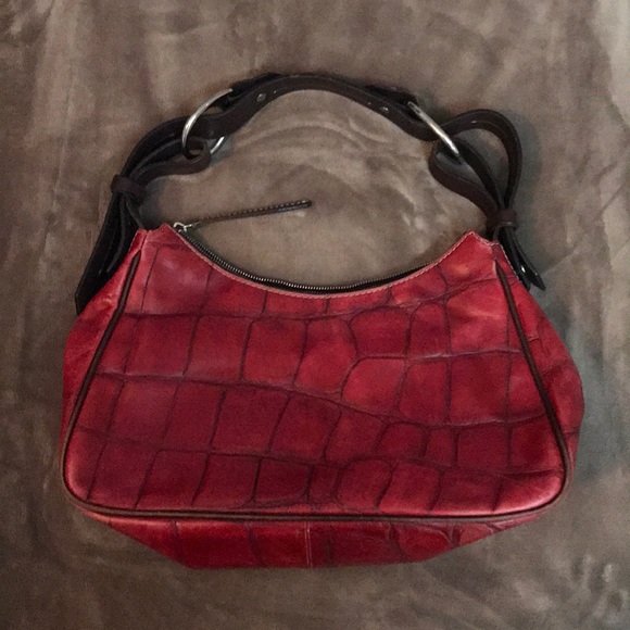 Dooney & Bourke Red Leather Hand Bag - Picture 2 of 7